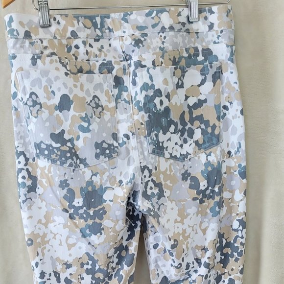 NWT Spanx jeggins. Cream, white and grey speckle. Size XL - Picture 2 of 5